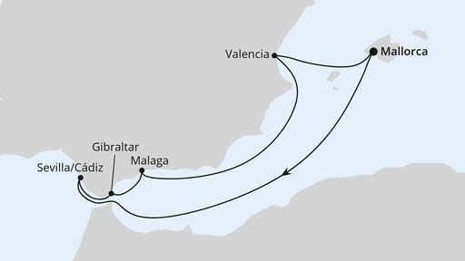 Silvesterreise im Mittelmeer ab Mallorca