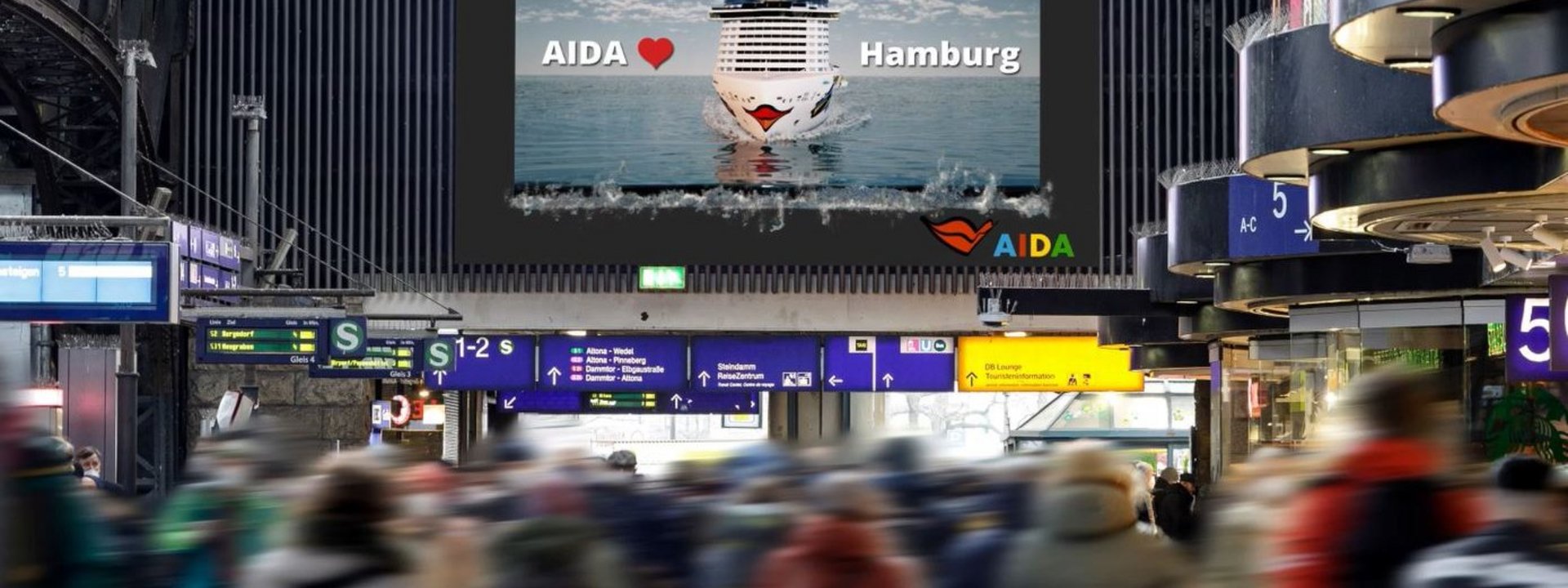 Neue AIDA Werbekampagne überrascht mit Spezialeffekten in 3D